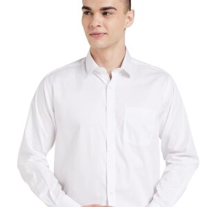 Symbol Men's Solid Cotton Formal Shirt | Plain | Full Sleeve - Regular Fit